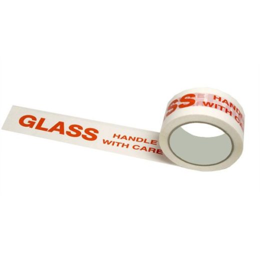 Glass Handle With Care 48mm x 66m Printed Tape