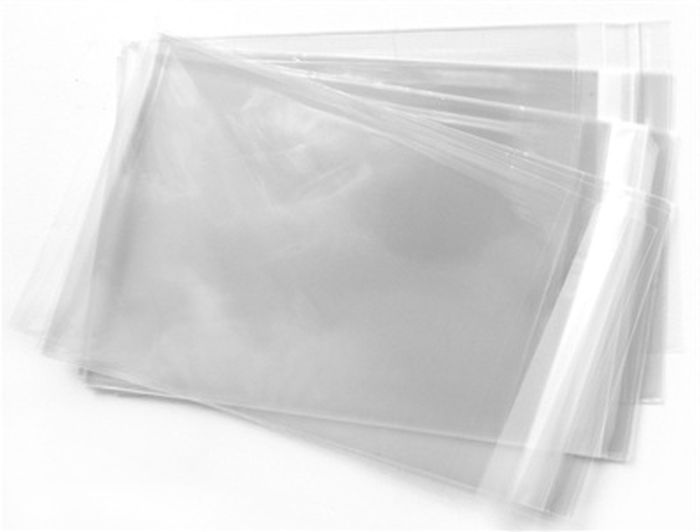 Crystal Clear Cellophane Bags 6.26 x 6.1 + 1.2" 159 x 155 + 30mm