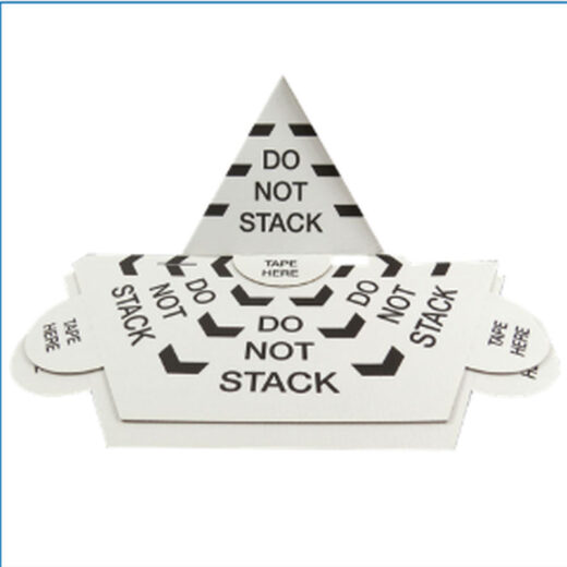 25 'DO NOT STACK' Printed Pallet Top Cones Triangles Guards