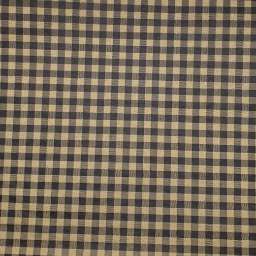 Gingham - Black/Kraft 18gsm Tissue Paper 20" x 30" 500 x 750mm