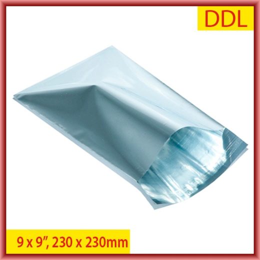 9" x 9" 230mm x 230mm Metallic Silver Foil Mailing Bags [DDL]