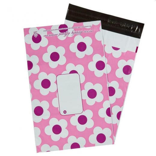 Pink Daisy Mailing Bags 6" x 9″-162 x 230mm