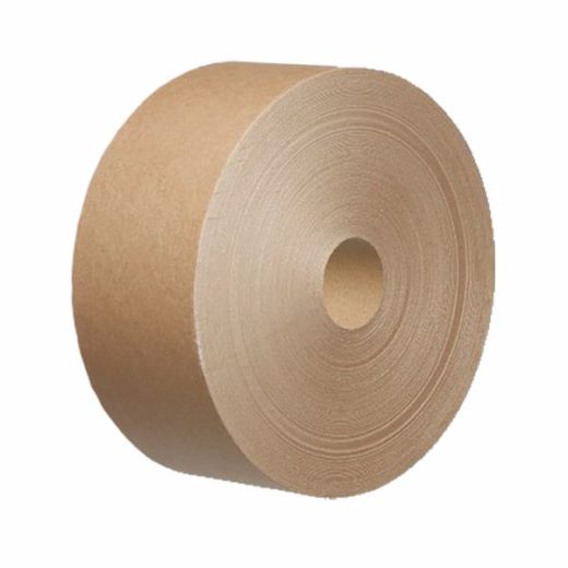 70mm x 200mtr Brown Gummed Paper Tape 60gsm GSI Tape