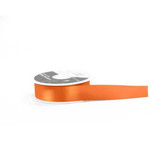 Orange Double Satin Ribbon - Image 3