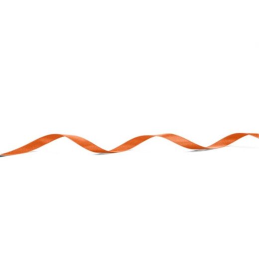 Orange Double Satin Ribbon - Image 2