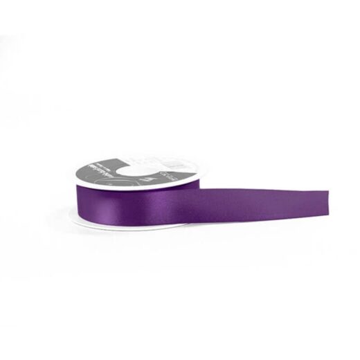 Purple Double Satin Ribbon - Image 3
