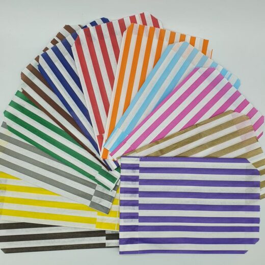 Candy Stripe Paper Bags