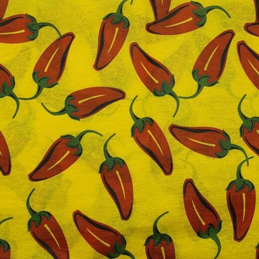 Chilli Peppers 18gsm Tissue Paper 20" x 30" 500 x 750mm