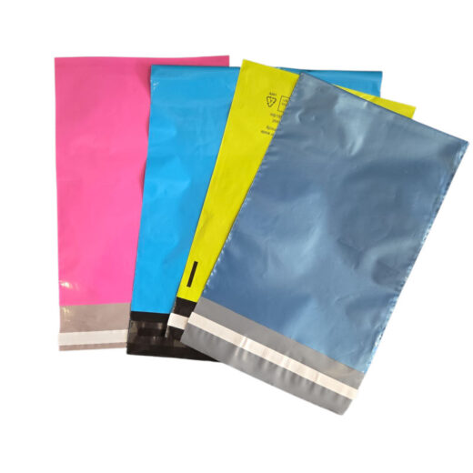 50 Mixed Bags Pink, Blue, Green, Turquoise, Strong Mailing Bags (SP2)