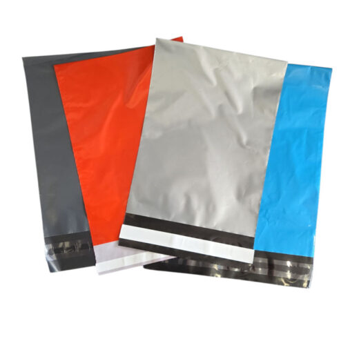 50 Mixed Bags Silver, Red, Grey, Turquoise, Strong Mailing Bags (SPAB)