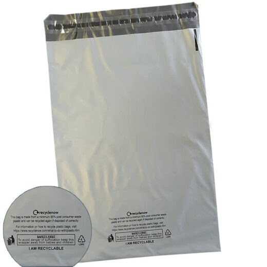 Grey 4.7" x 6.7" 120mm x 170mm Mailing Postage Postal Mail Bags - Image 3