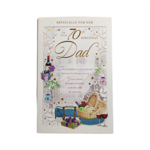On Your 70th Birthday Dad Opacity Card - Image 5