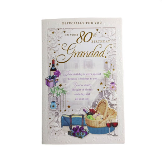 On Your 80th Birthday Grandad Opacity Card - Image 5