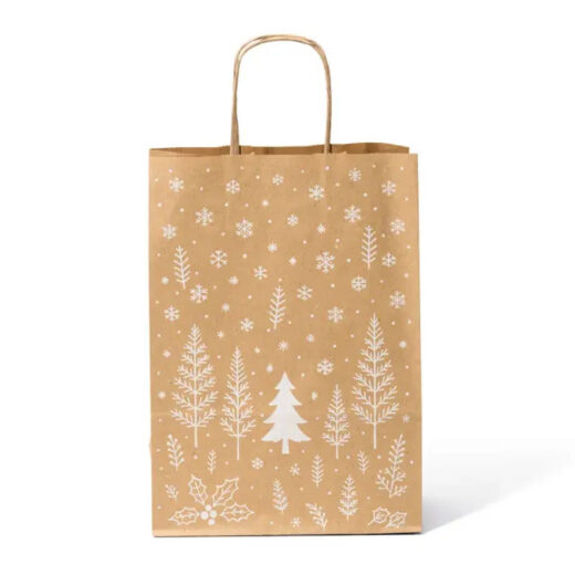 22cm x 31cm 10cm Enchanted Forest Paper Carrier Bags with Twisted Handles - Image 3