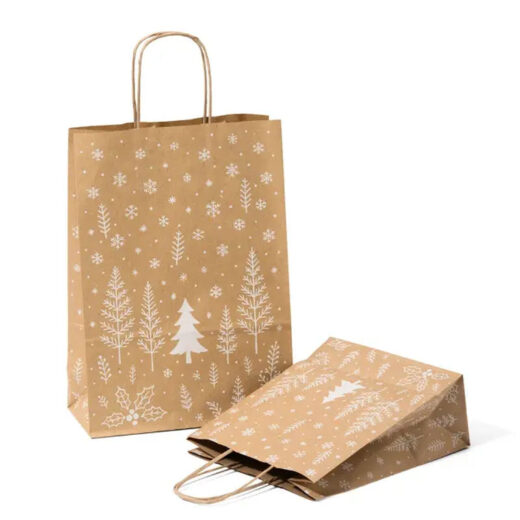 22cm x 31cm 10cm Enchanted Forest Paper Carrier Bags with Twisted Handles - Image 4