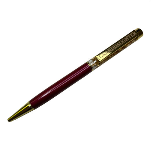 Granddaughter Captioned Gold Leaf Ballpoint Gift Pen - Image 3