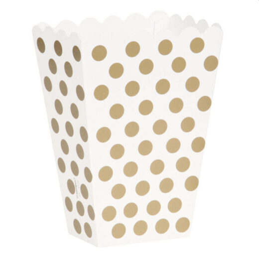 Pack of 8 Gold Dots Treat Boxes