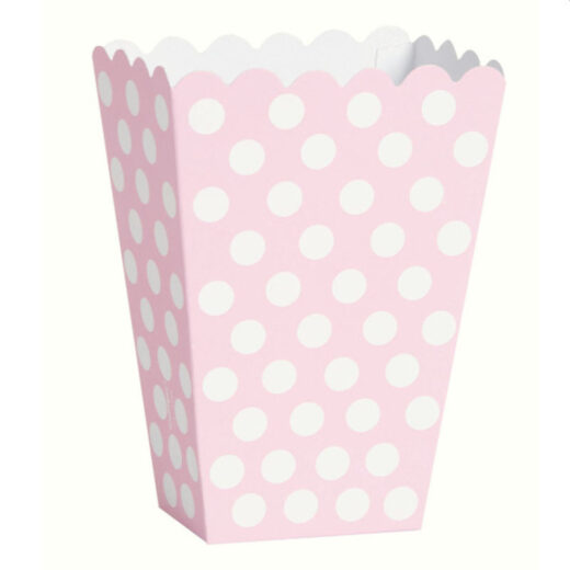 Pack of 8 Pink Dots Treat Boxes