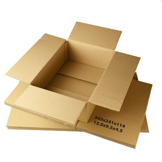 13.5" x 9.5" x 4.5" Single Wall Small Cardboard Postal Mailing Boxes - Image 1