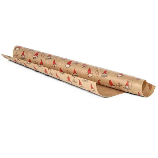 Smiling Santa Kraft Roll 500mm x 15m - Image 3