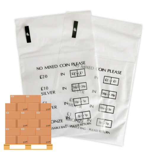 800.000 Bags New Eco-Friendly Coin Denominated Bags No Mixed Coin Bags Sterling