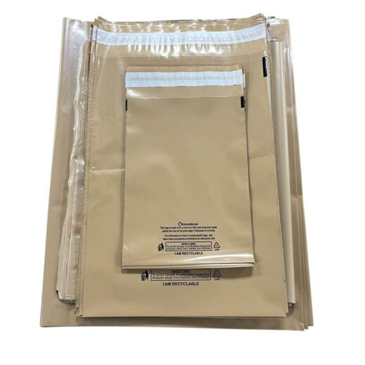 Mixed Size Beige Mailing Bags 75 Bags - Image 3