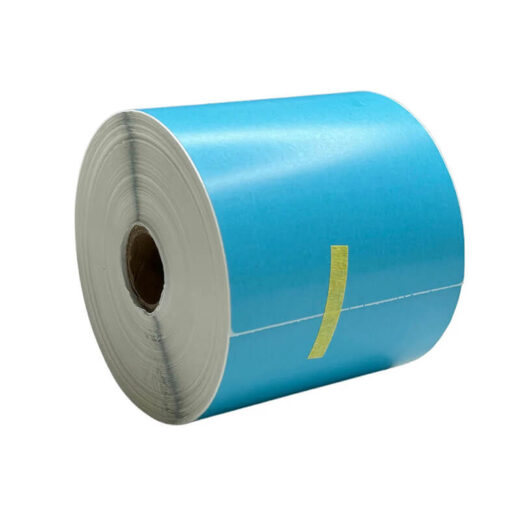 Blue Direct Thermal Printer Label 4" x 6" 101mm x 152mm Qty 1 Roll (500 Labels) - Image 3